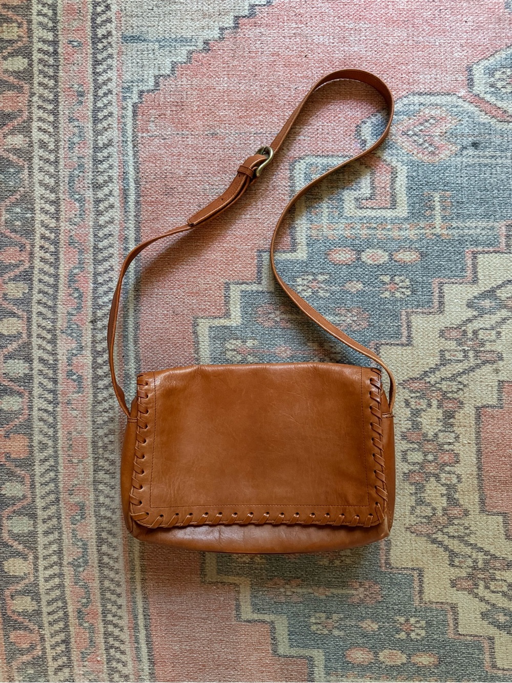 Vintage Saddle by Sabina Leather Crossbody